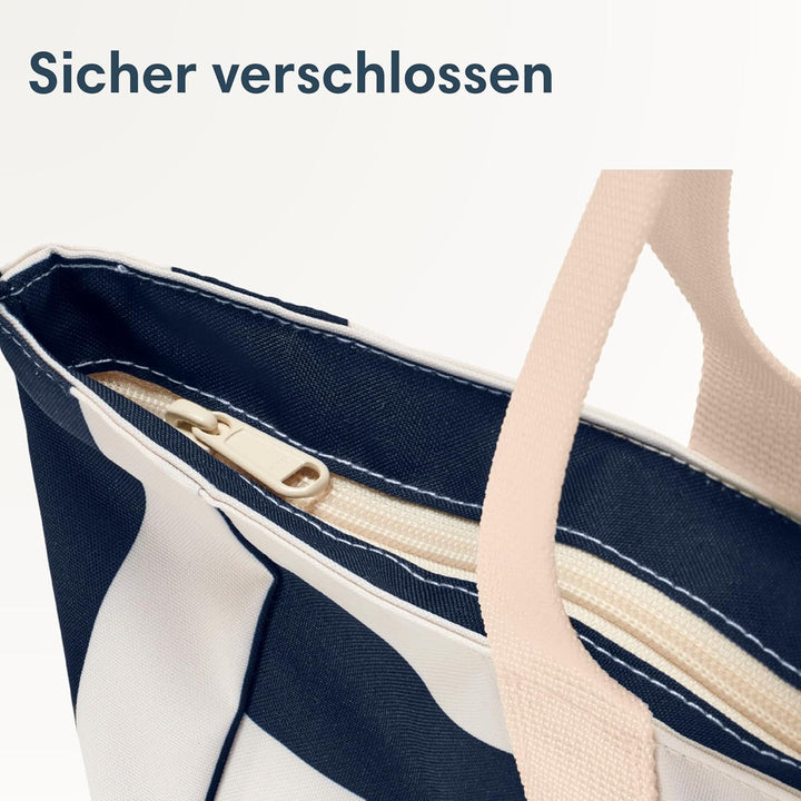 LARKSON Strandtasche Damen & Herren - Linn - Grosse Beach Bag für Strand, Schwimmbad, Pool - Tote Ba