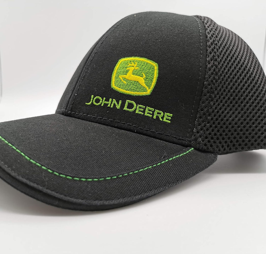 John Deere Cap mit Stoff-Mesh Schwarz