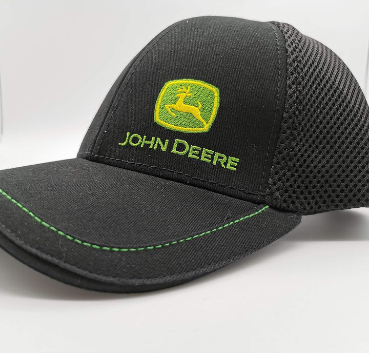 John Deere Cap mit Stoff-Mesh Schwarz