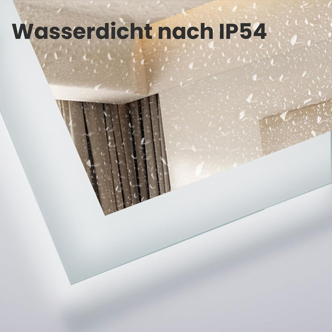 Trintion Badezimmerspiegel, 50x60cm LED Badspiegel mit Beleuchtung, Wandspiegel mit Touch-Schalter K