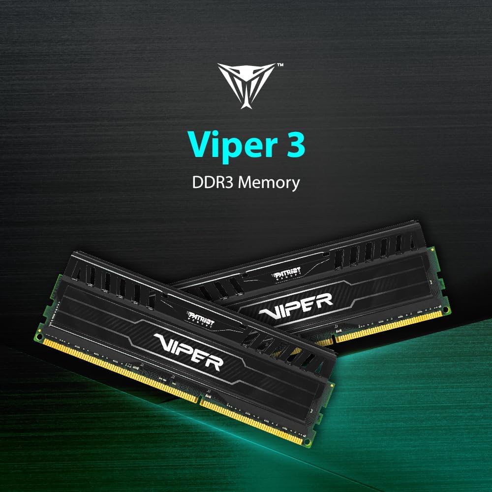 Patriot PV316G186C0K Black Mamba Arbeitsspeicher 16GB (1866MHz, CL10, 2X 8GB) DDR3-RAM Kit zwart