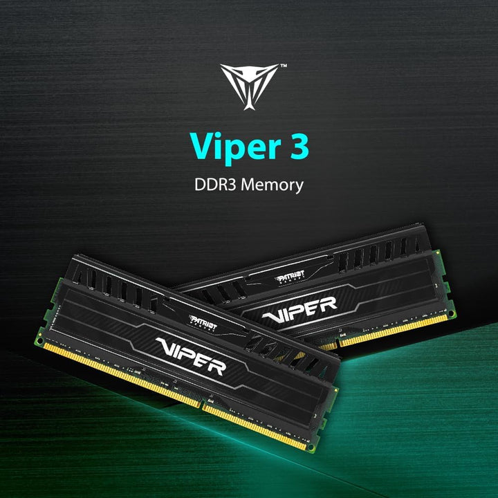 Patriot PV316G186C0K Black Mamba Arbeitsspeicher 16GB (1866MHz, CL10, 2X 8GB) DDR3-RAM Kit zwart