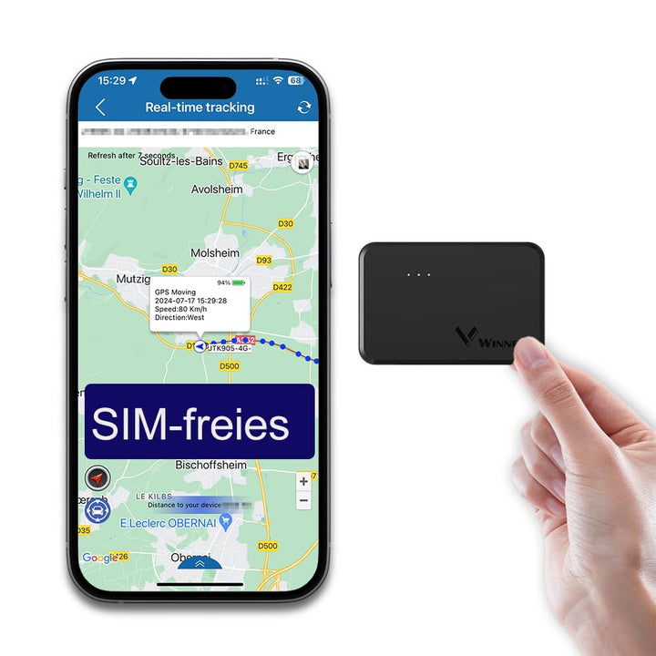 Winnes TK903E Mini GPS Tracker 4G Globale Version Ohne SIM Karte 60 Tage Standby Starker Magnet Echt