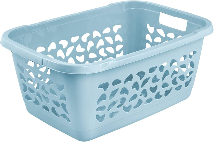 keeeper jost 2x Wäschekorb, Luftdurchlässiges Dekor, 52 l, Nordic Blue Nordic Blue 2x 52 L, Nordic B