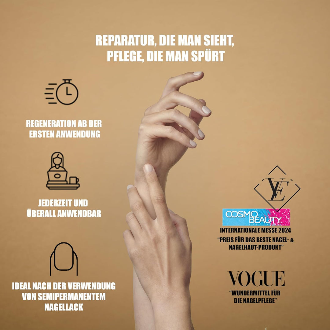 Lazonail®: Umfassende Pflege für Nägel und Nagelhaut | Nagelhärter in 30 Minuten | Erhöht Glanz und