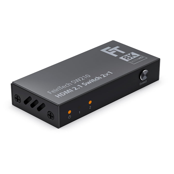 FeinTech SW210 HDMI Switch 4k 120Hz 2 In 1 Out oder 1 In 2 Out Bi-Direktional, 8K, 48Gbps, 2.1 Switc