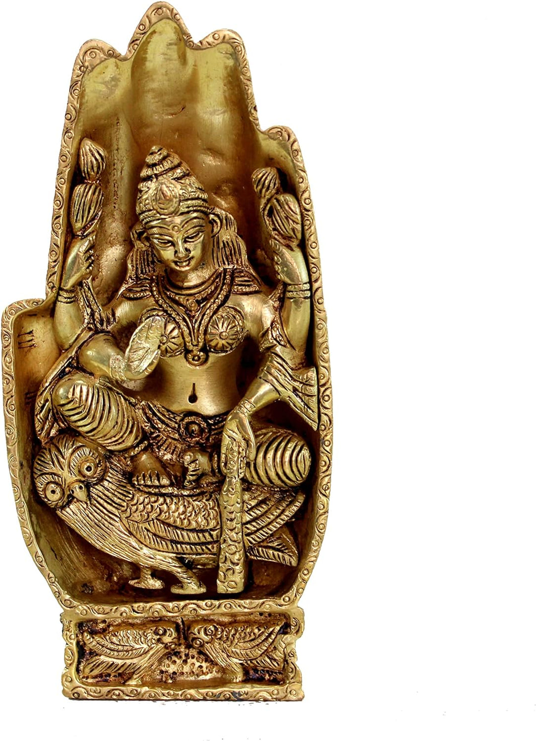 eSplanade Messing-Statue Lakshmi Laxmi Göttin Murti Idol Statue Skulptur Figur – Pooja Idole – Heimd