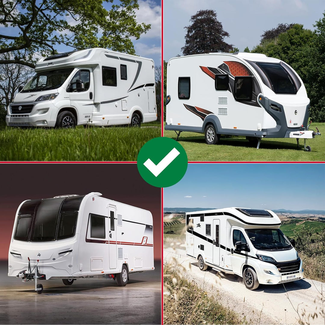 SPARES2GO 16-A-Splitterkabel, 240 V, für Wohnwagen und Wohnmobile, 2-Wege-Anschluss, Y-Stück, 2 x 16