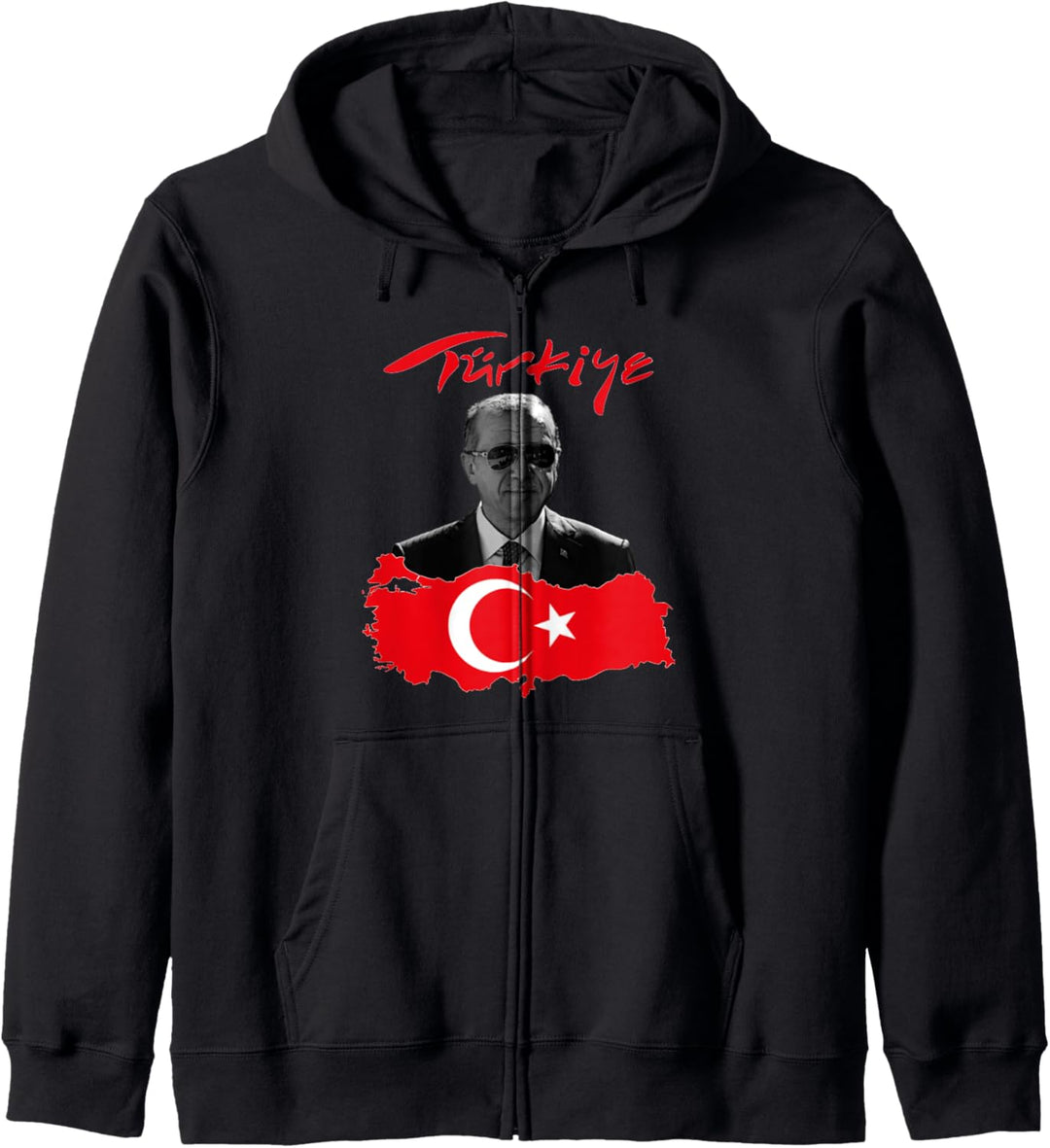 Recep Tayyip Erdogan Türkiye Flagge Kapuzenjacke