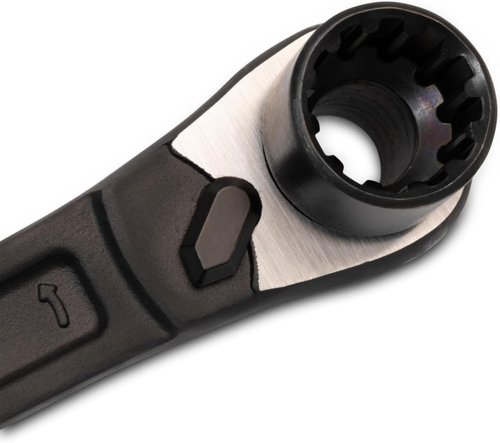SATA X6 Spline Durchgangs-Steckschlüssel Satz mit Rollgabelschlüssel, 11-tlg. ST09000 (Durchgangs-St