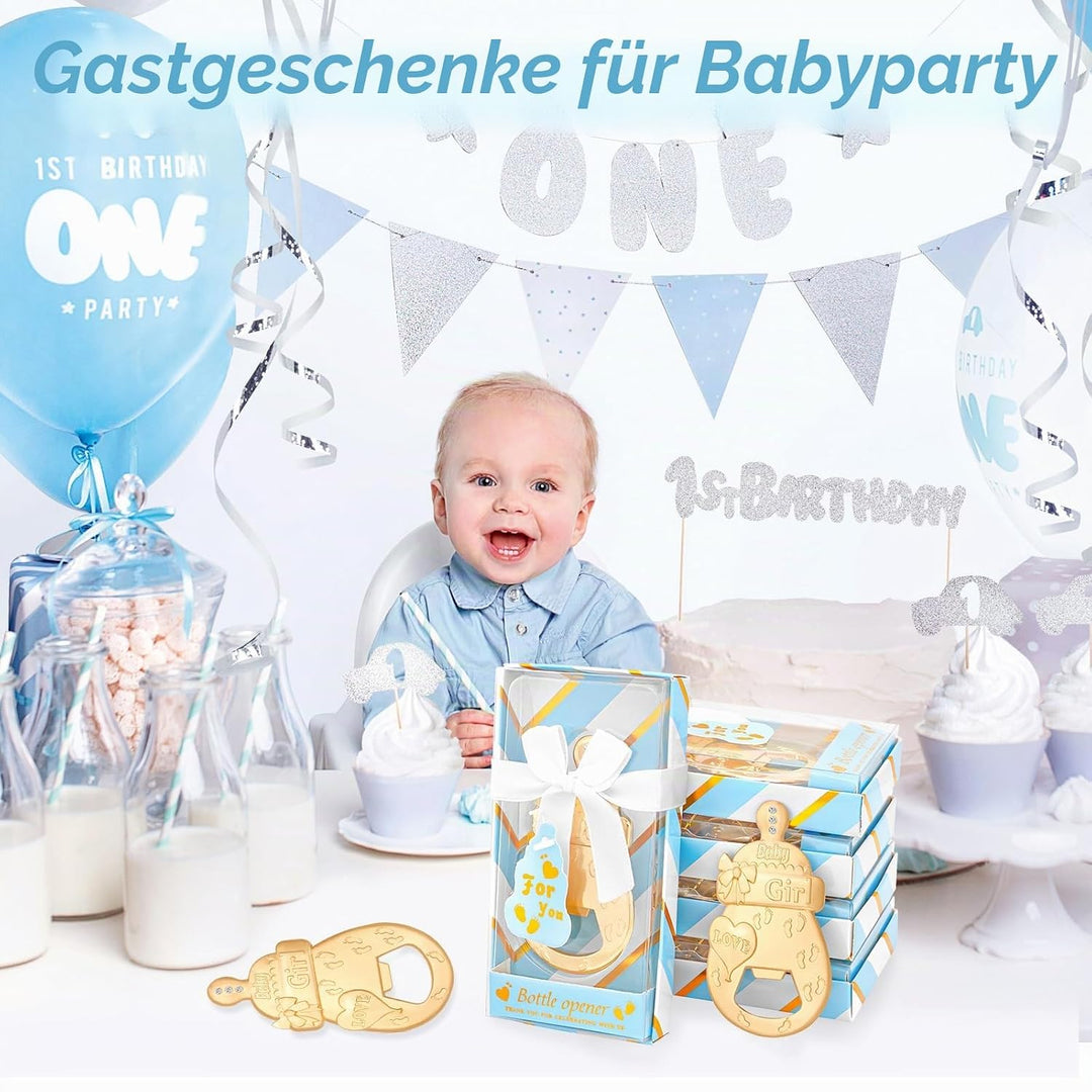 24 Stück Baby-Flaschenöffner Gastgeschenke Babyparty Gastgeschenke Baby Boy Shower Geschenke Dekorat