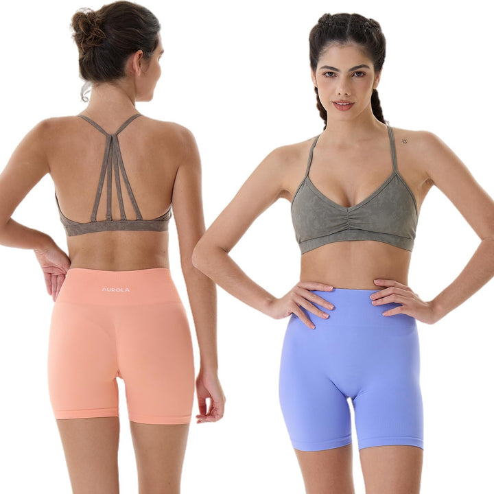 AUROLA Intensify Workout Shorts for Women Seamless Scrunch Short Gym Yoga Running Sport Active Exerc