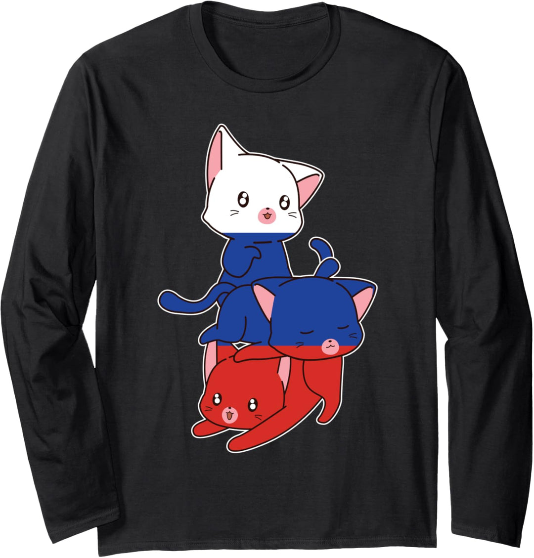 Russland Cats Russland Langarmshirt