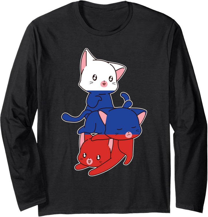 Russland Cats Russland Langarmshirt