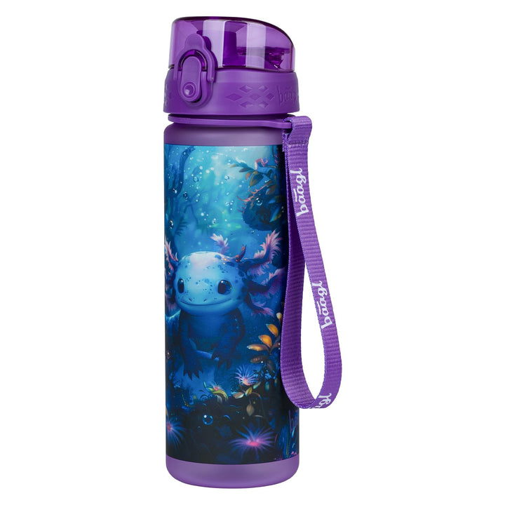 Baagl Kinder Trinkflasche Auslaufsicher Wasserflasche 500ml, Schule und Sport Fussball Flasche für J