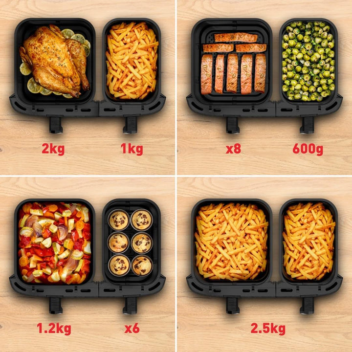 Tefal EY942H Dual Easy Fry Heissluftfritteuse
