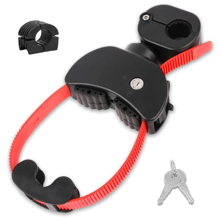 TEOV 1 Stück Rahmenhalter für Fahrradträger Länge 12CM, Verstellbarer Strap-Rahmenhalter für E-Bike