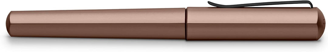Faber-Castell 150580 - Füller Hexo, Federbreite M, bronze, 1 Stück Füller Hexo M Bronze, Füller Hexo
