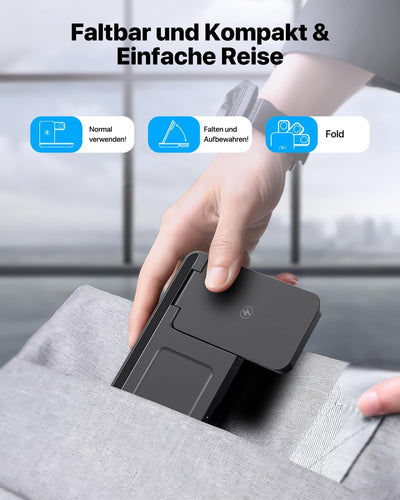 Induktive Ladestation für Apple Watch und iPhone, Kabelloses Ladegerät 3 in 1 Wireless Charger Kompa