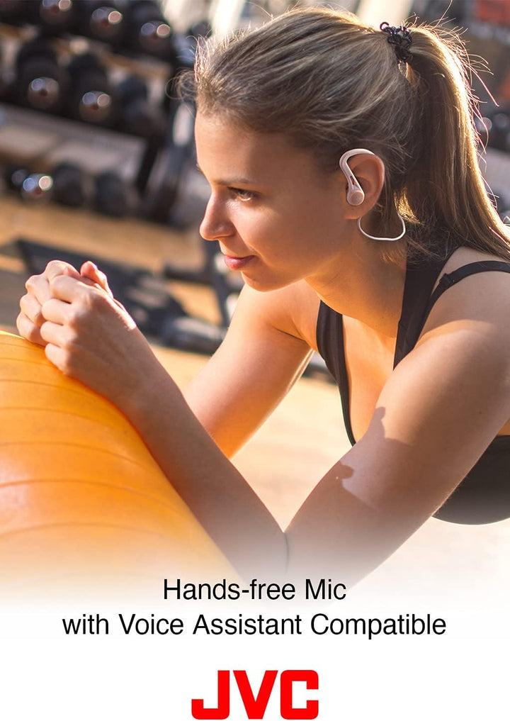 JVC, HA-EC25W-B-U Bluetooth-Sport-Kopfhörer, schweissfest, IPX2, Schwarz