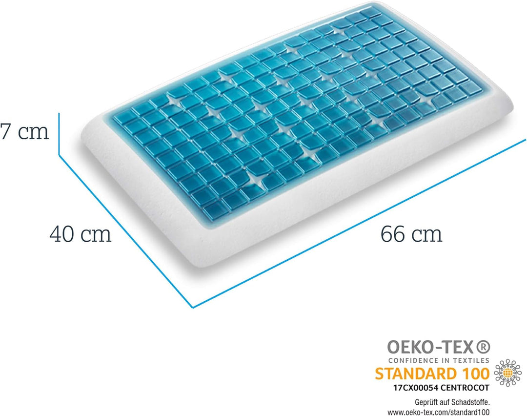 Technogel® Deluxe Orthopädisches Nackenstütz-Kopfkissen – Patentiert, Schadstofffrei & Zertifiziert