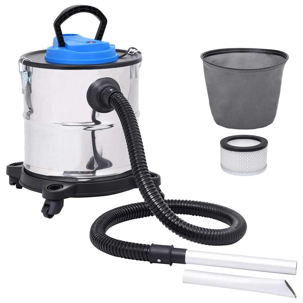 vidaXL Aschesauger mit HEPA-Filter Aluminium-Rohr Kaminsauger Heisssauger Grill Sauger Ofensauger Fe