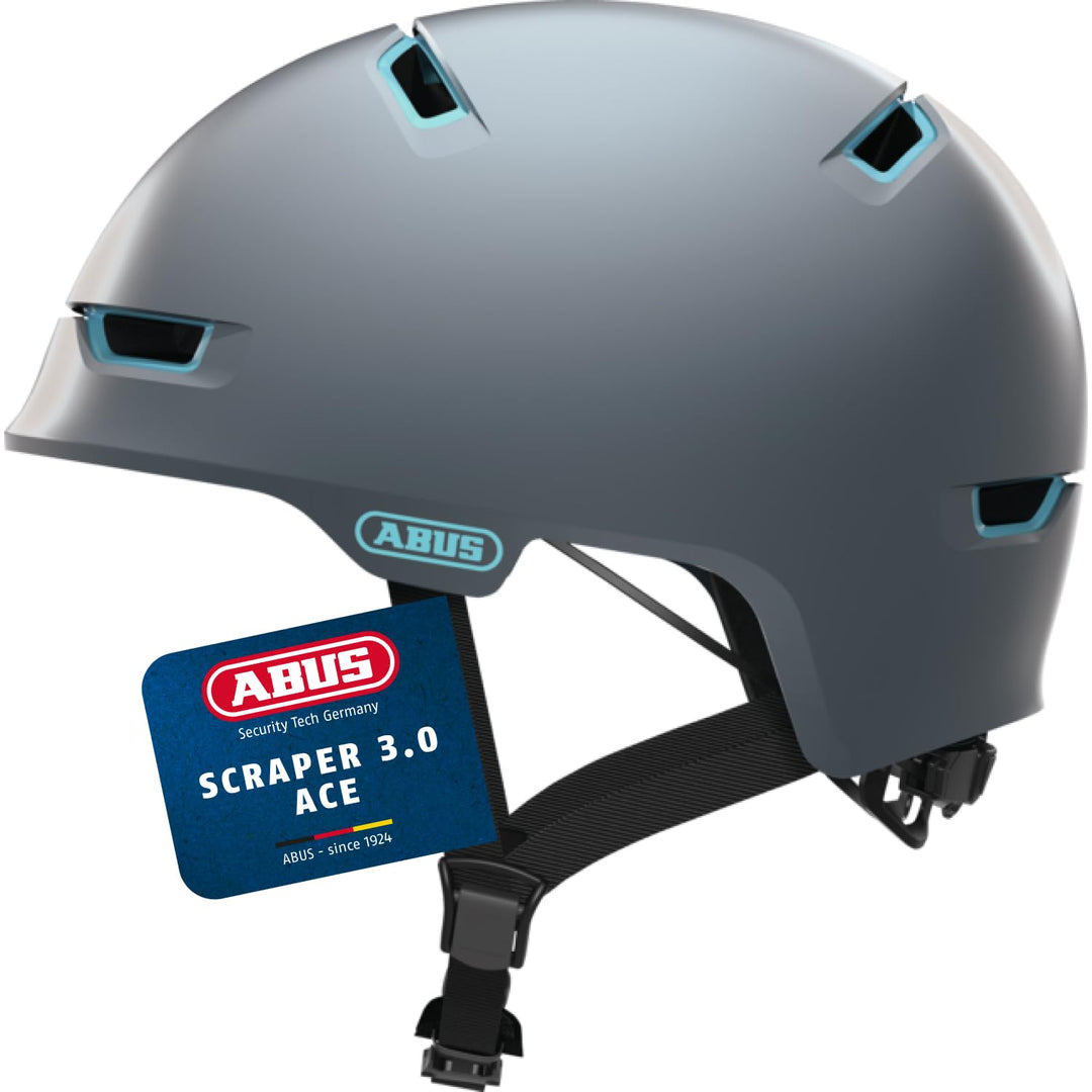 ABUS Stadthelm Scraper 3.0 ACE - Robuster Fahrradhelm für den Stadtverkehr - für Damen und Herren M