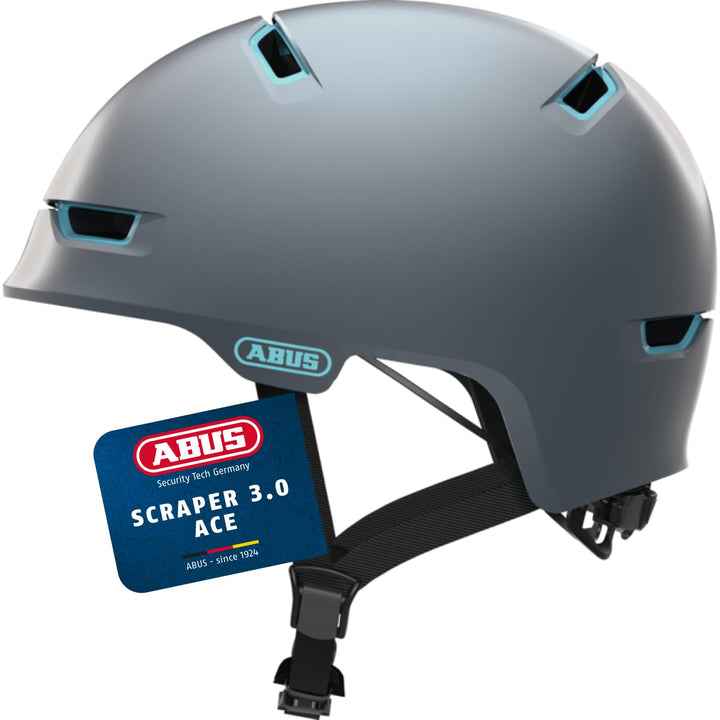 ABUS Stadthelm Scraper 3.0 ACE - Robuster Fahrradhelm für den Stadtverkehr - für Damen und Herren M
