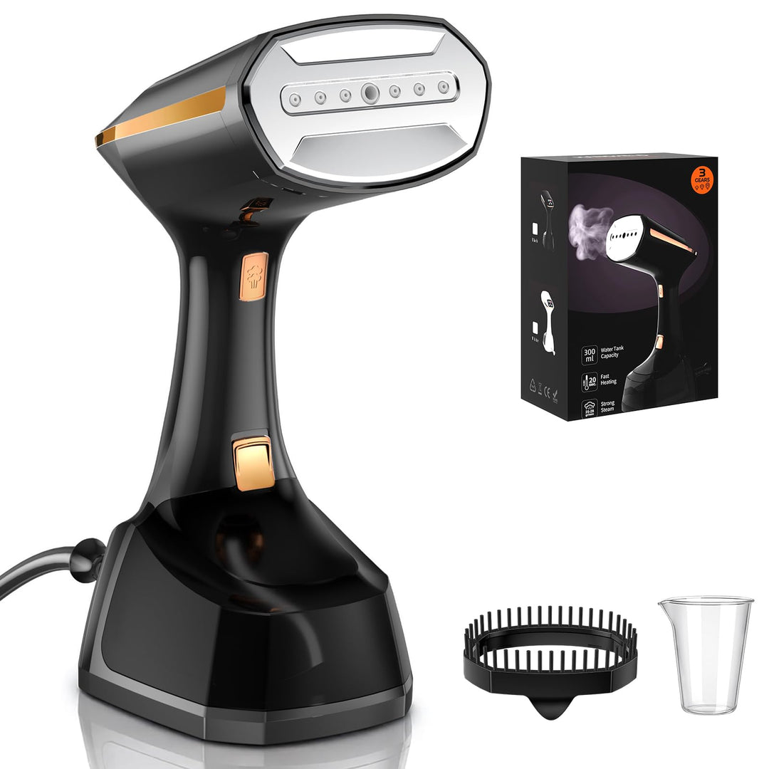 Steamer Dampfglätter Reise,Entfernung von Falten und Gerüchen,abnehmbarer 300ml Wassertank und LED-B