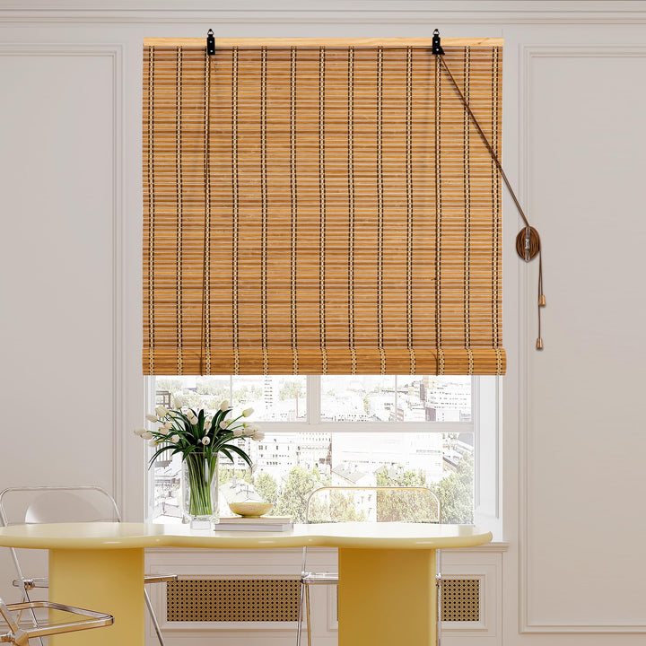 Cy.curtain bright Bambusrollo Bambus Rollo Sonnenschutz und Sichtschutz Rollo,für Fenster Und Türen,