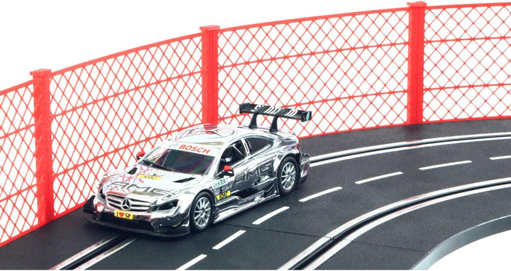 Overdrive-Racing Fangzaun System Rot 3m kompatibel mit Carrera Digital 124 132 EVO Kurven Geraden Za