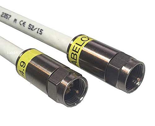 kab24® HQ Antennenkabel Schirmung > 115 dB EN 60966-2-6 Klasse A+ mit beidseitigen Kompressionssteck