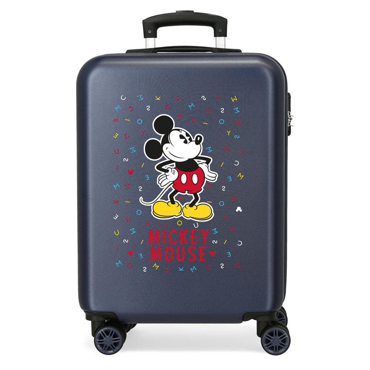 Disney Have a Good Day Mickey Kabinenkoffer Blau 37x55x20 cms Hartschalen ABS Kombinationsschloss 34