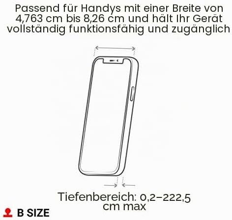 RAM Mounts Universal X-Grip Halteklammer für Smartphones mit 1-Zoll Kugel (RAM-HOL-UN7BU)