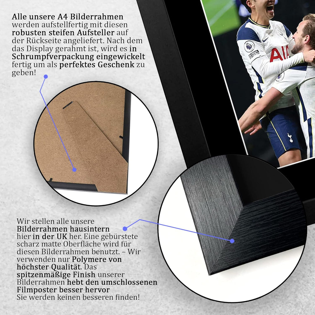 HWC Trading FR A4 Harry Kane & Son Heung-min Tottenham Hotspurs Spurs Geschenke gedrucktes signierte