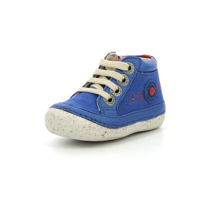 Kickers Unisex Kinder Sonistreet Stiefelette 19 EU Blau Rot, 19 EU Blau Rot