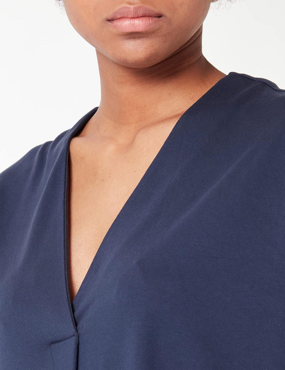 Seidensticker Damen Regular Fit Kurzarm Bluse Bluse 36 Dunkelblau, 36 Dunkelblau