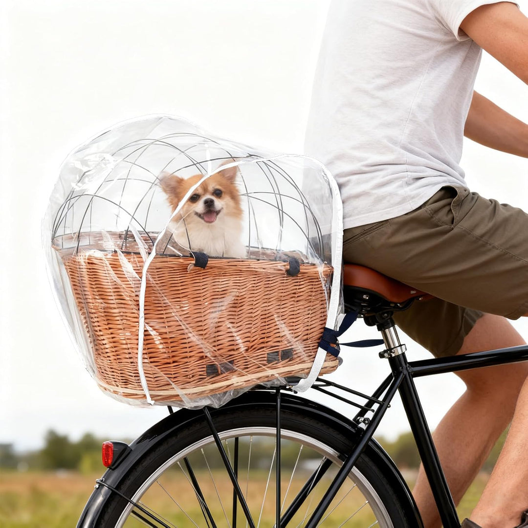 Fahrrad-Regenabdeckung für Haustiere, PVC mit Robustem Material, Guter Wasserabweisung, für Die Meis