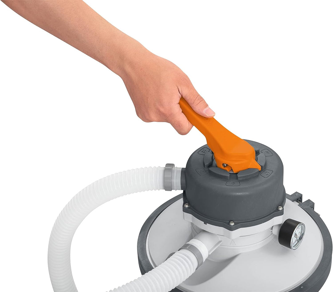Bestway Flowclear Sandfilteranlage 3.028 l/h, 85 W, Weiss Single, Single