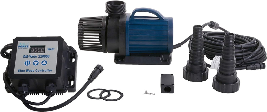 AquaForte Filter-/Teichpumpe DM-22.000 Vario S, 70-200W, Förderhöhe 7,5m, regelbar mit externem Cont