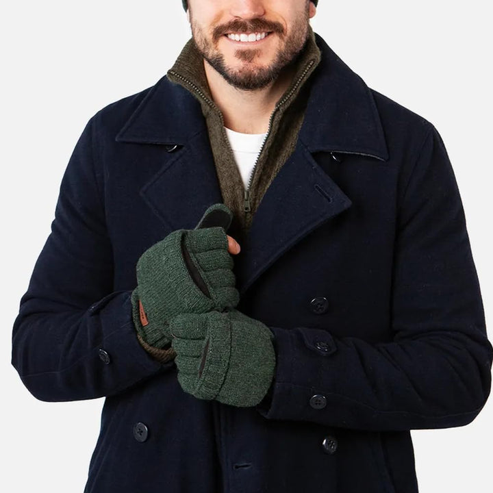 Barts Handschuhe Klapp-Fäustlinge Haakon Bumgloves M Olive, M Olive