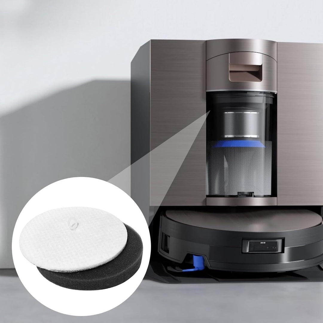 Zubehör Ersatz für Ecovacs Deebot X11 OmniCyclone Staubsauger Ersatzteil, 1 Hauptbürste,2 Wischtuchr