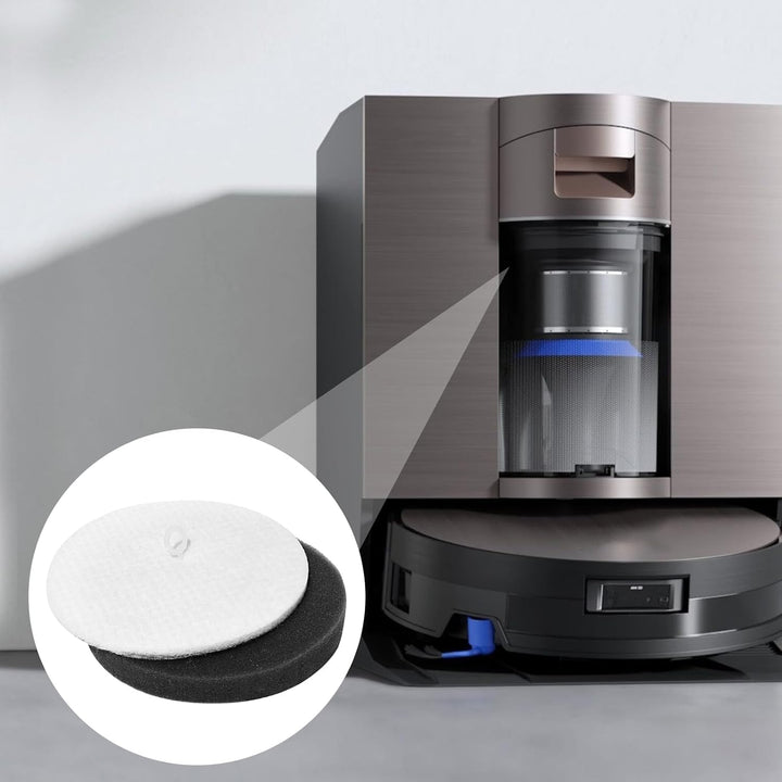 Zubehör Ersatz für Ecovacs Deebot X11 OmniCyclone Staubsauger Ersatzteil, 1 Hauptbürste,2 Wischtuchr