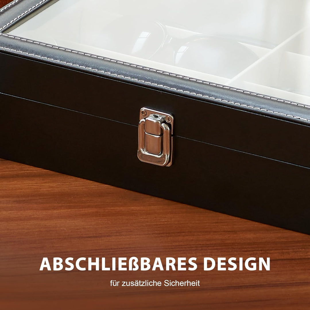 CO-Z Brillenbox Brillenaufbewahrung Brillen Aufbewahrungsbox Sonnenbrillen Case von 8 Brillen Sonnen