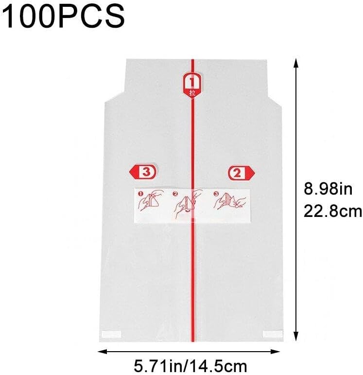 Sushi -wickelbeutel, 100 -pcs -dreieck Reiskugel Packtasche Easy Tear Japaner Onigiri Wrapper Transp