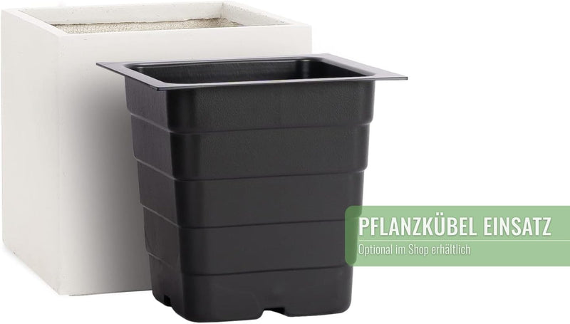 Pflanzkübel Cube Sand 28x28x28cm *Frostbeständiger Blumenkübel* *UV-Schutz* *Qualitätsware*, CUBE -