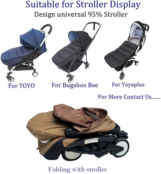 Brogtorl Universal Kinderwagen Fusssack, Kinderwagen Zubehör Kompatibel mit Babyzen YOYO Kinderwagen