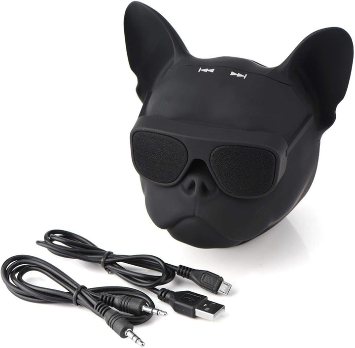 Goshyda -Bluetooth-Lautsprecher, hochwertiger tragbarer hundeförmiger Stereo-Sound-Musikplayer Musik