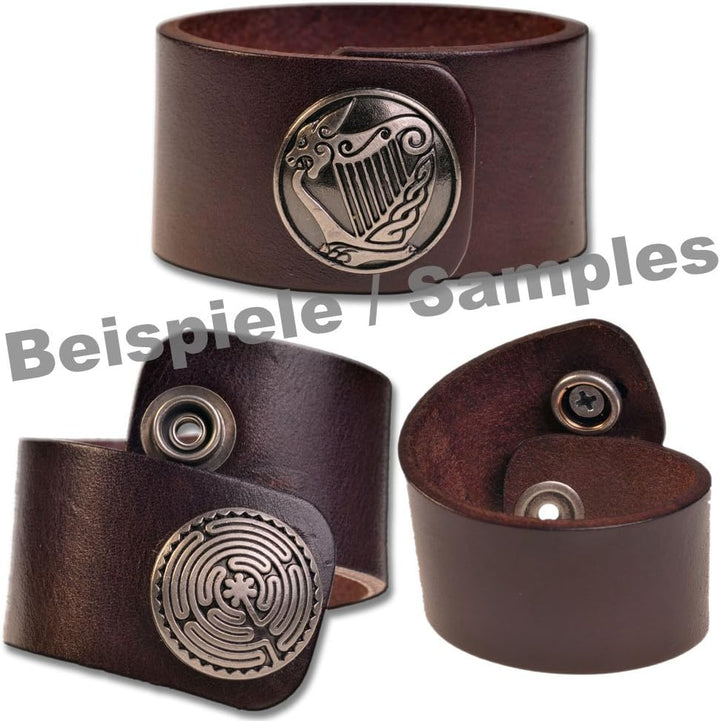 Hoppe &amp; Masztalerz 6 St. Celtic Concho Schraubzierniete, Zierniete, Schraubniete, Screwback Concho,