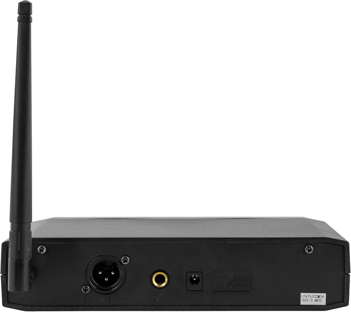 Komplettes System mit kabellosem Handmikrofon, hohe Leistung – BoomToneDJ UHF Solo F2. UHF 682,2 MHz